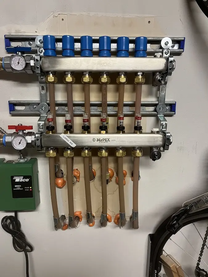 Plumber performing Gas Leak Detection at a residential property in Rapho